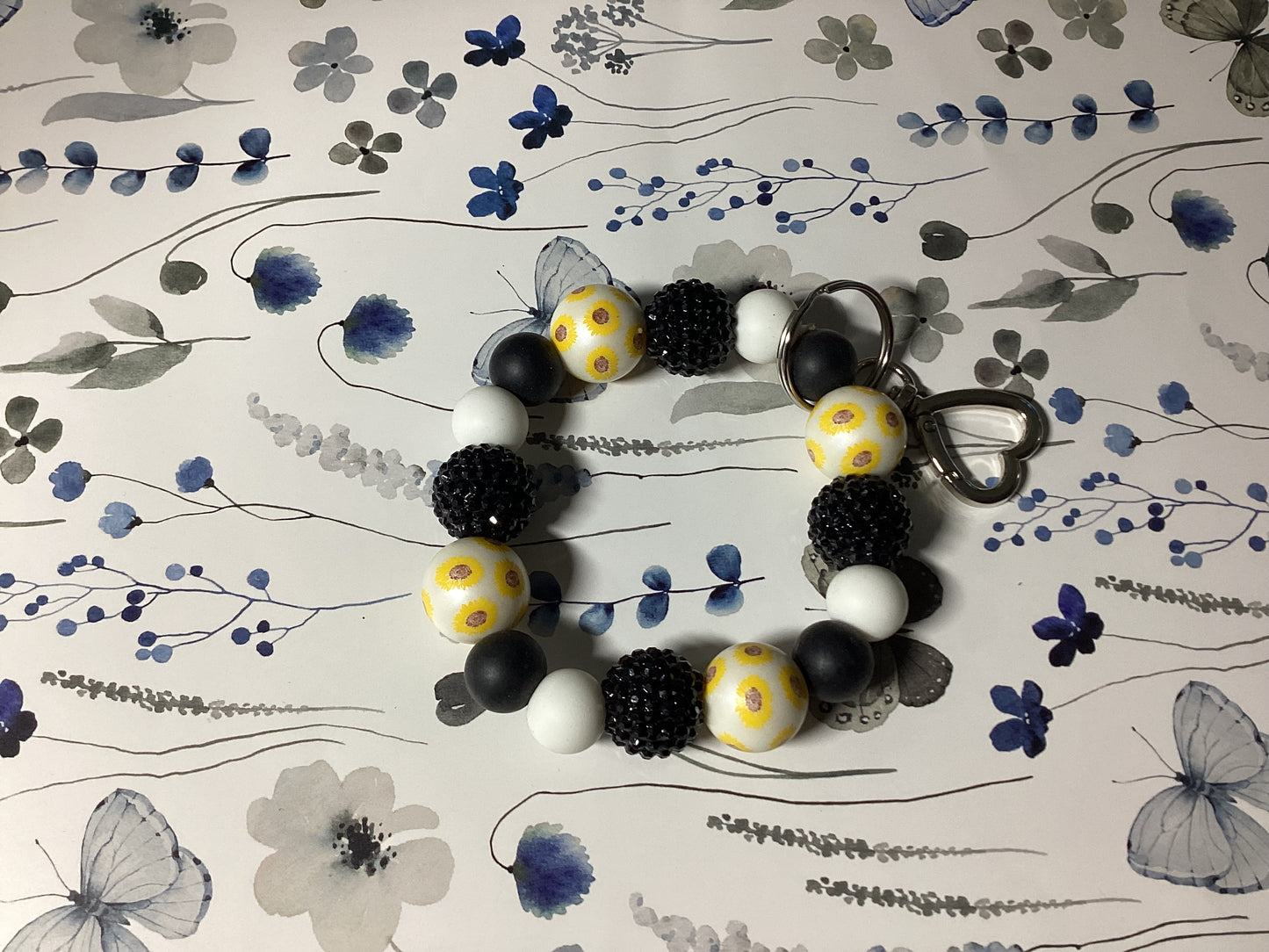 Sunflower Daze Wristlet Keychain