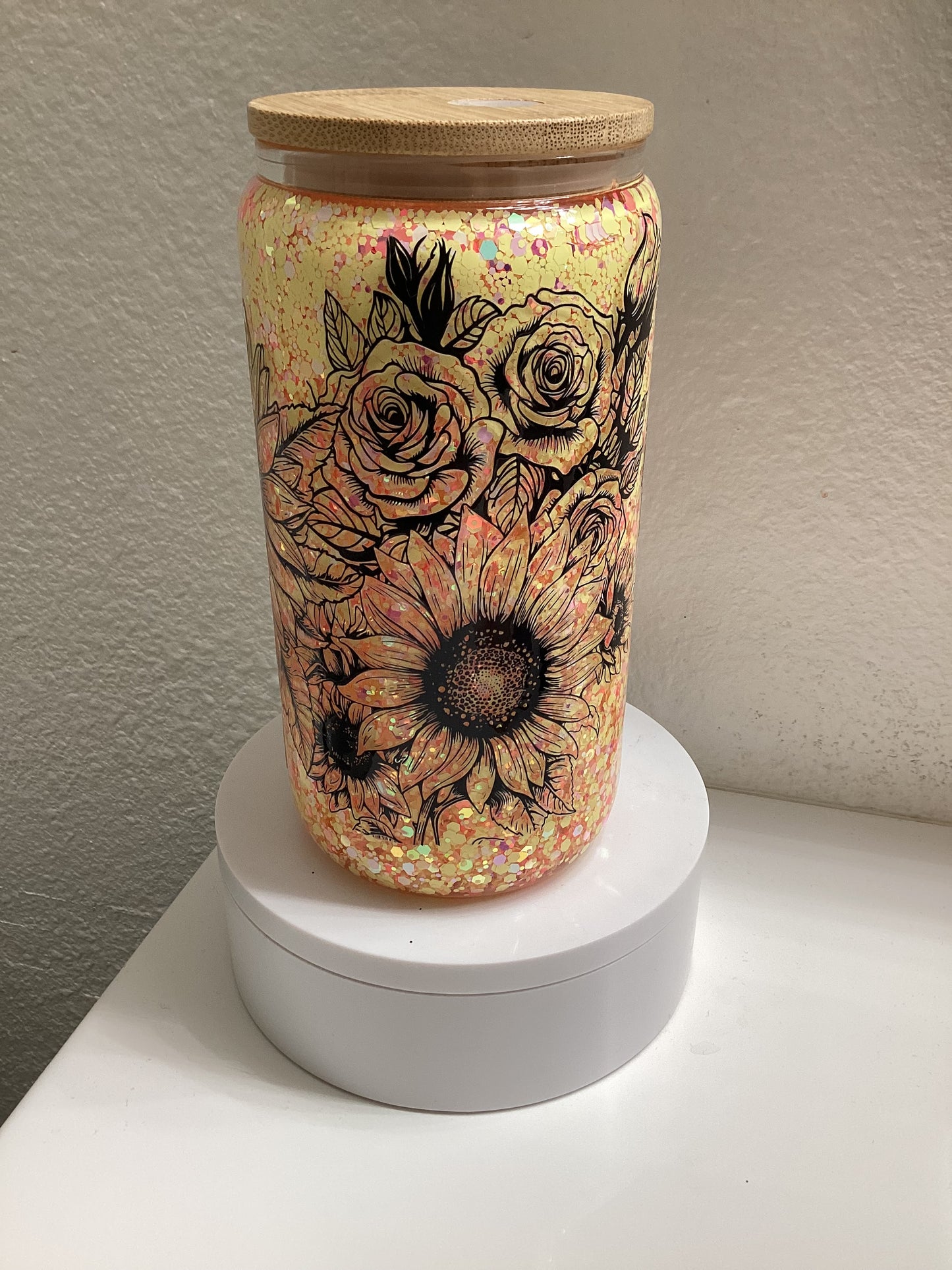 Sunflower & Roses Snowglobe
