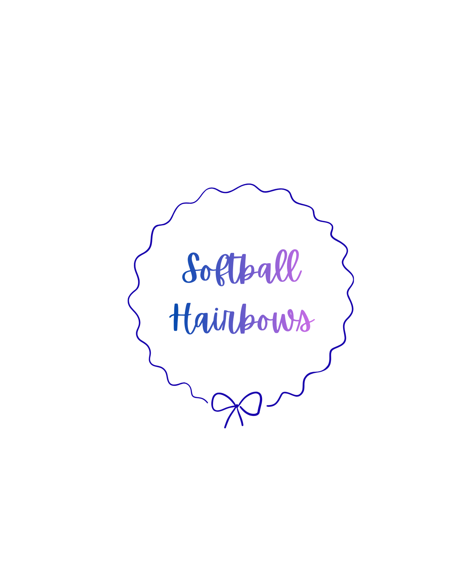Softball Hairbows