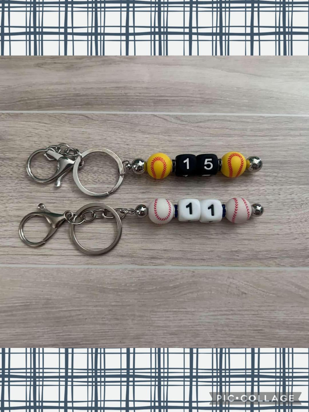 Custom Softball \ Baseball Keychains