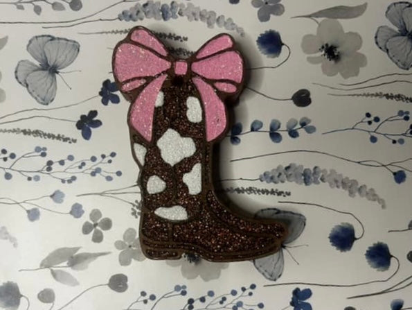 Cowboy Bow Boot Freshie