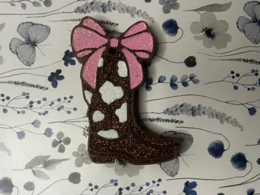 Cowboy Bow Boot Freshie