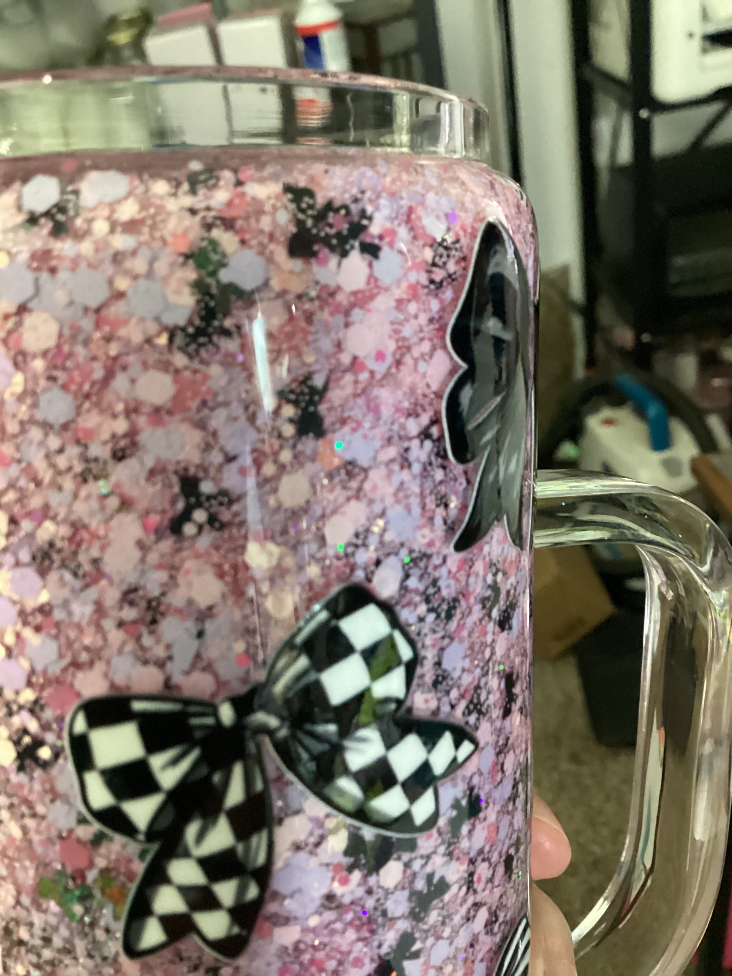 Black Bow Snowglobe