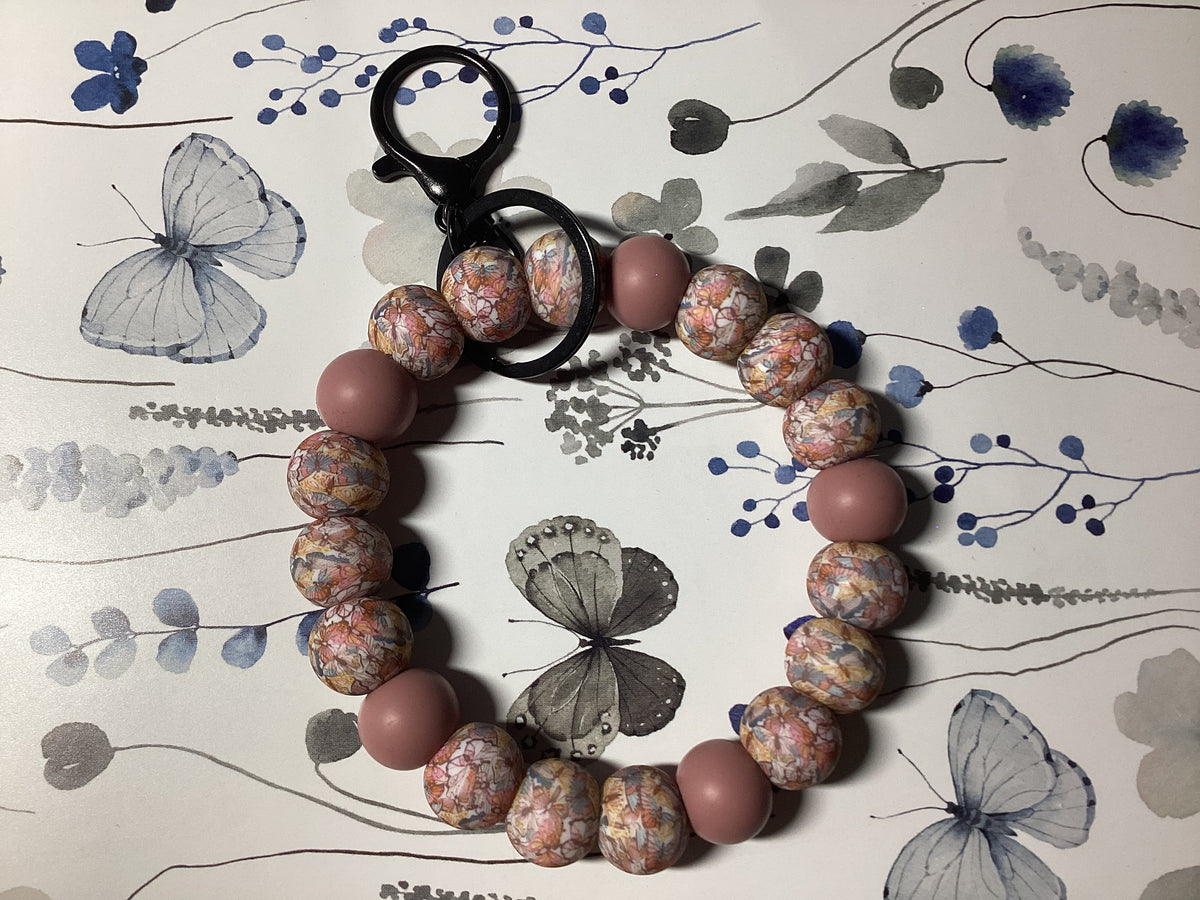 Boho Butterfly Wristlet Keychain