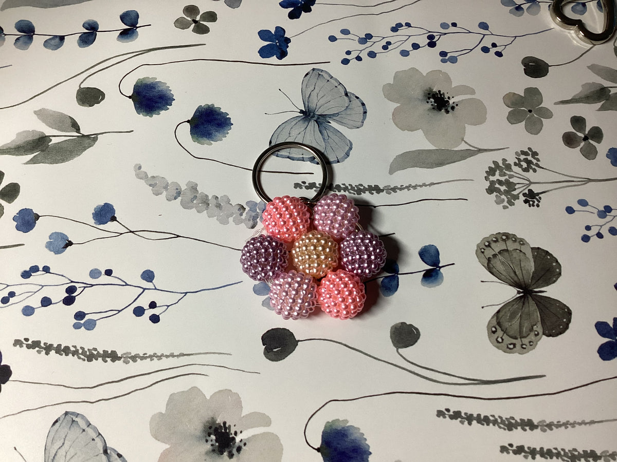 Girly Flower Keychain